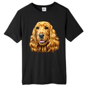 Cocker Spaniel Face Tall Fusion ChromaSoft Performance T-Shirt