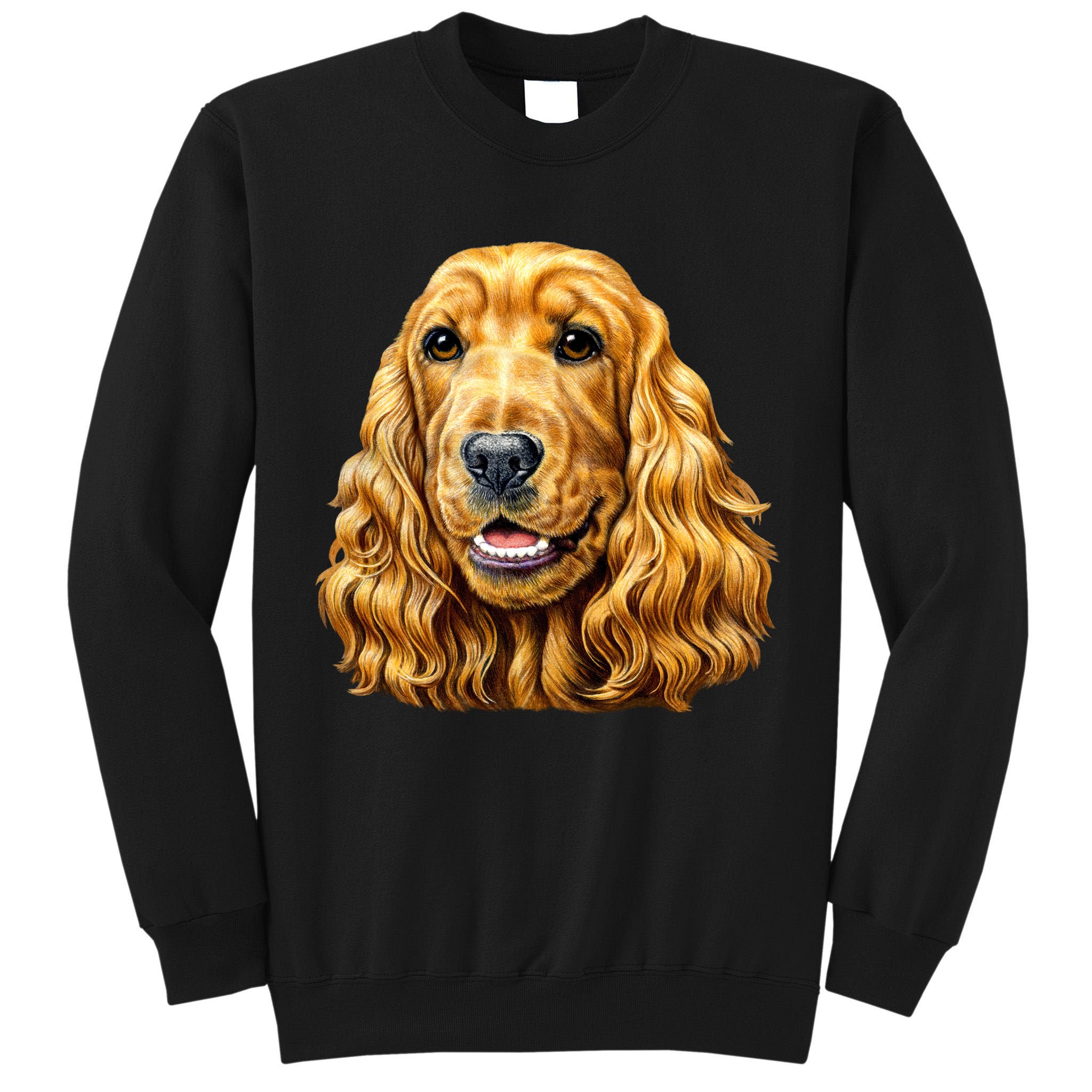 Cocker Spaniel Face Tall Sweatshirt