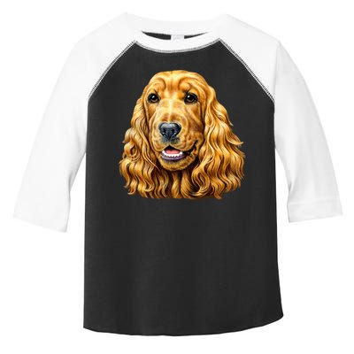 Cocker Spaniel Face Toddler Fine Jersey T-Shirt