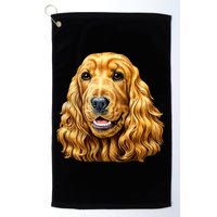 Cocker Spaniel Face Golf Towel