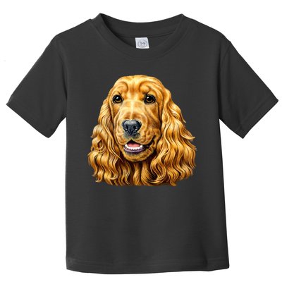 Cocker Spaniel Face Toddler T-Shirt