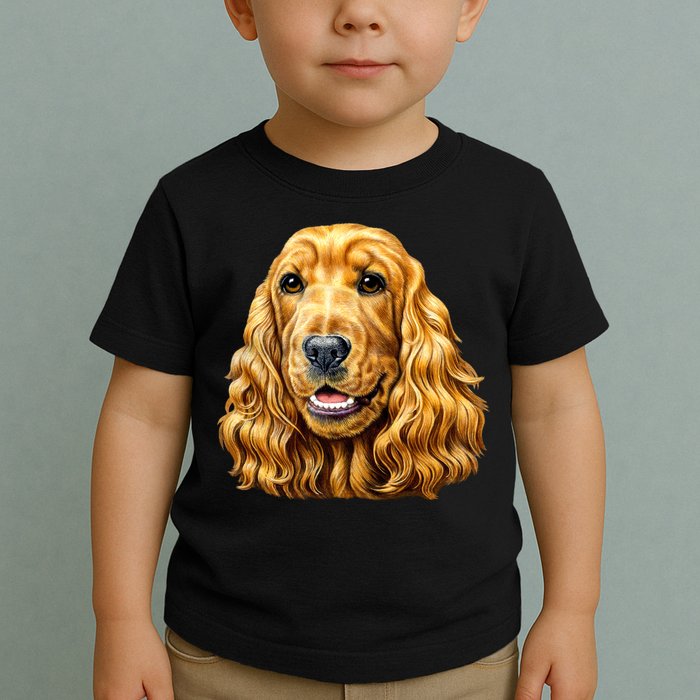 Cocker Spaniel Face Toddler T-Shirt