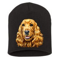 Cocker Spaniel Face Short Acrylic Beanie