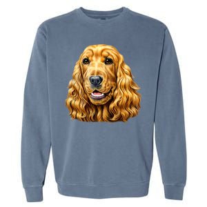 Cocker Spaniel Face Garment-Dyed Sweatshirt