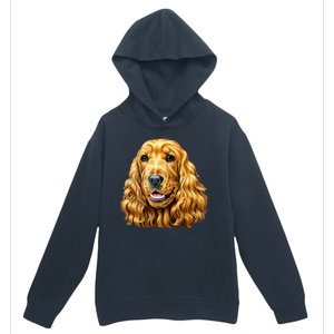 Cocker Spaniel Face Urban Pullover Hoodie