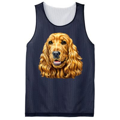 Cocker Spaniel Face Mesh Reversible Basketball Jersey Tank