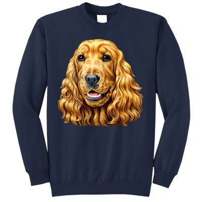 Cocker Spaniel Face Tall Sweatshirt