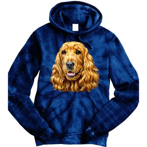 Cocker Spaniel Face Tie Dye Hoodie