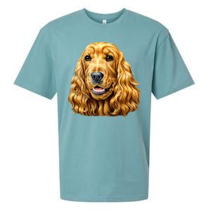 Cocker Spaniel Face Sueded Cloud Jersey T-Shirt