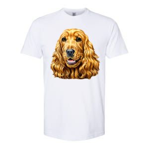 Cocker Spaniel Face Softstyle CVC T-Shirt