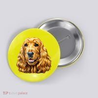 Cocker Spaniel Face Button