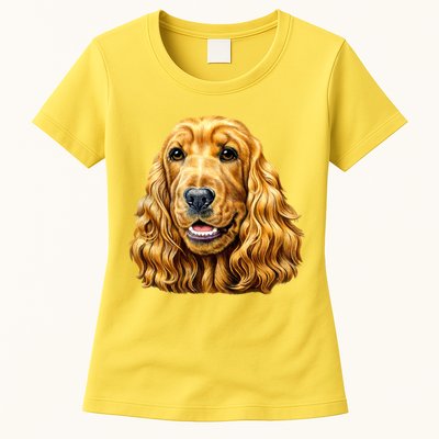 Cocker Spaniel Face Womens T-Shirt
