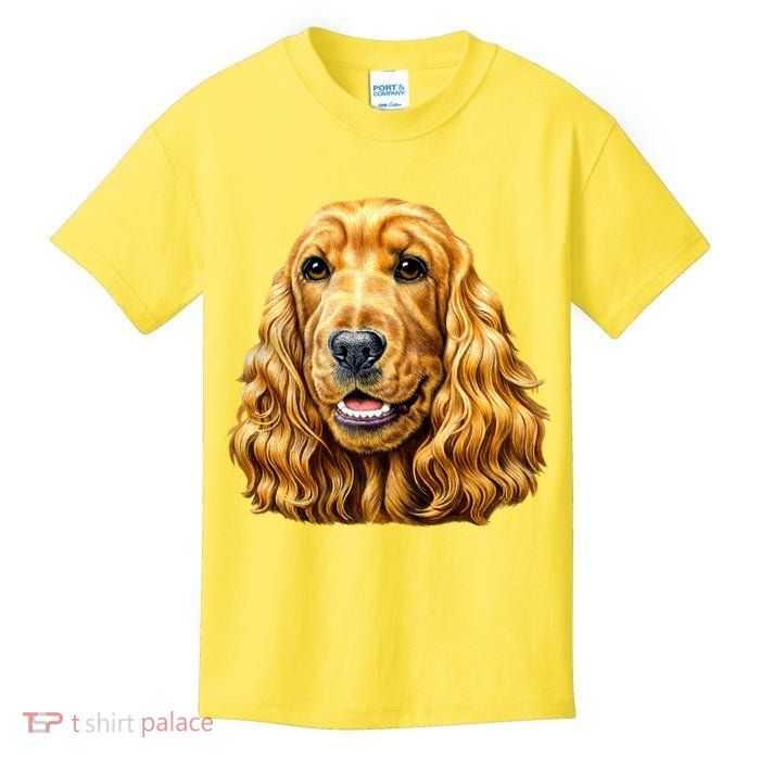 Cocker Spaniel Face Kids T-Shirt