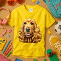 Cocker Spaniel Face Kids T-Shirt