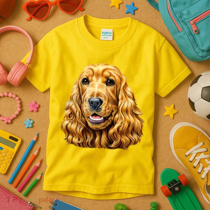 Cocker Spaniel Face Kids T-Shirt