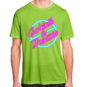 Cocktails And Dreams Retro 80s Adult ChromaSoft Performance T-Shirt