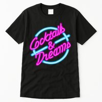 Cocktails And Dreams Retro 80s Tall T-Shirt