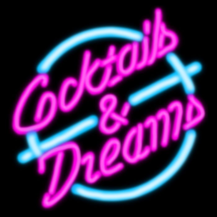 Cocktails And Dreams Retro 80s Tall T-Shirt