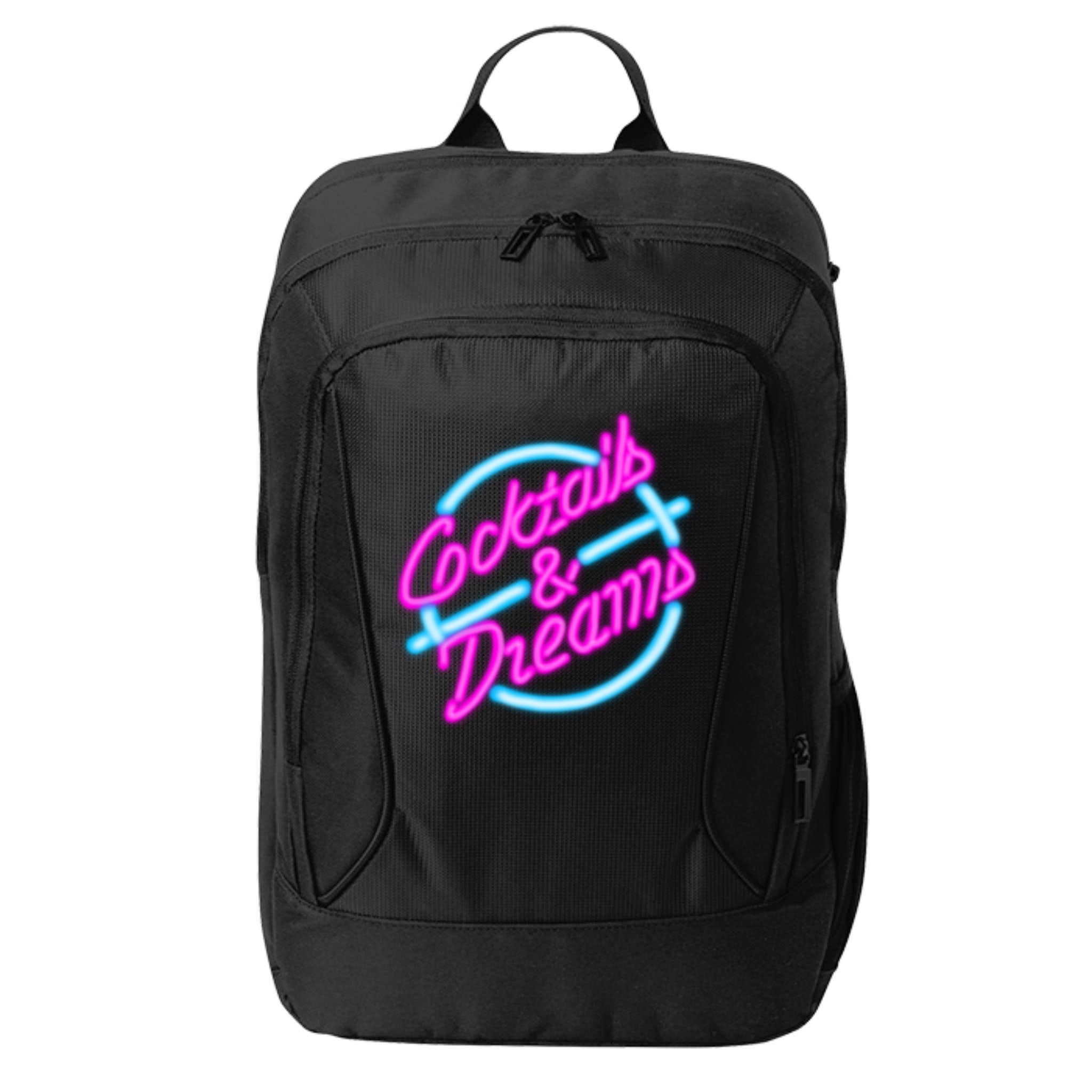 Cocktails And Dreams Retro 80s City Backpack
