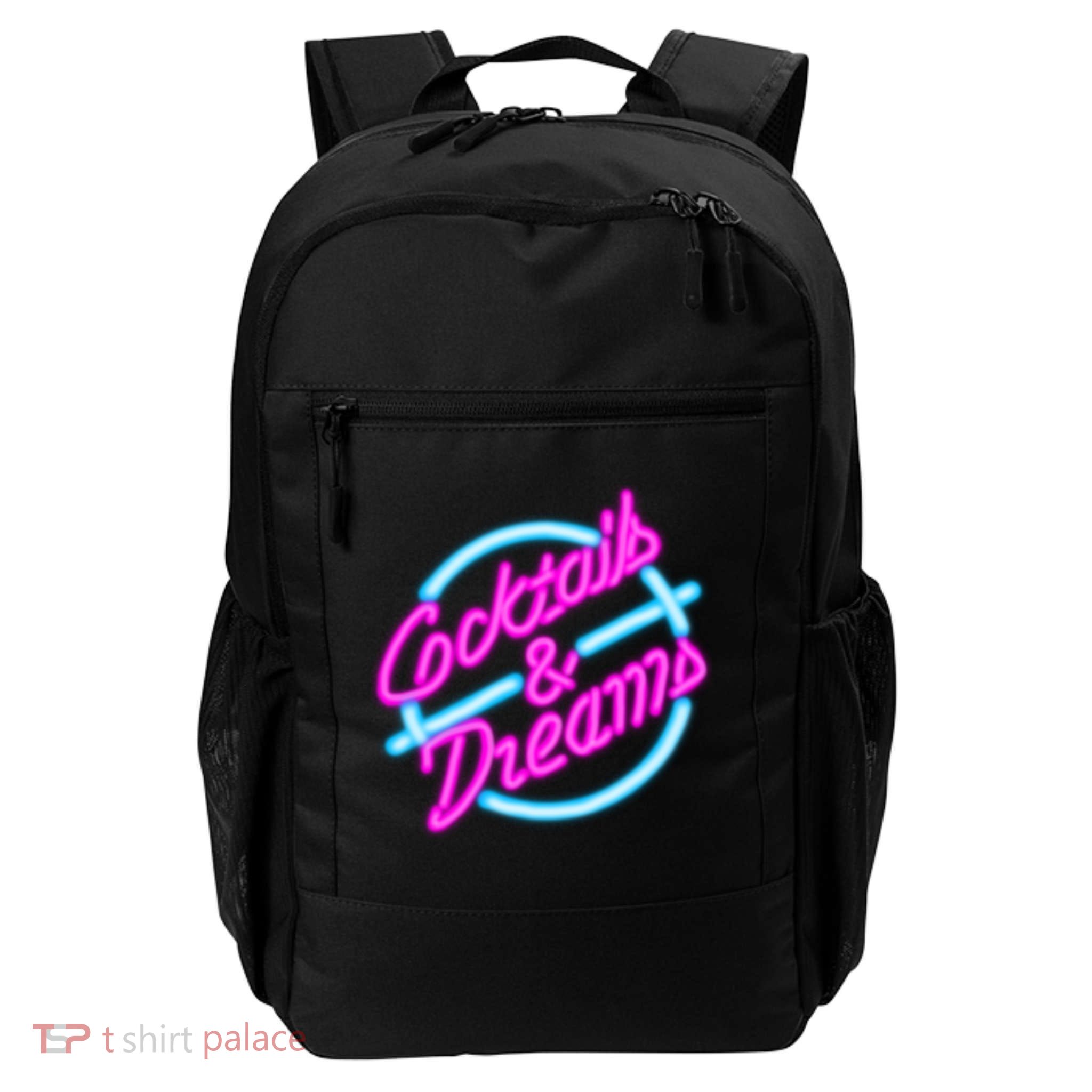 Cocktails And Dreams Retro 80s Daily Commute Backpack