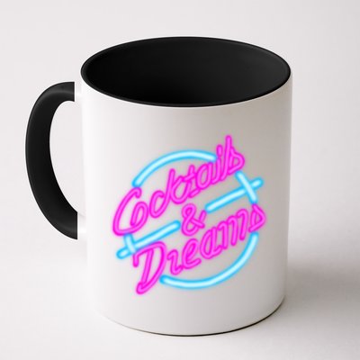 Cocktails And Dreams Retro 80s Mug