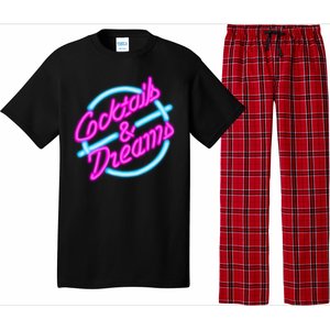 Cocktails And Dreams Retro 80s Pajama Set