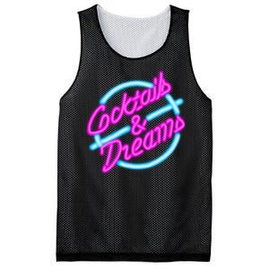 Cocktails And Dreams Retro 80s Mesh Reversible Basketball Jersey Tank