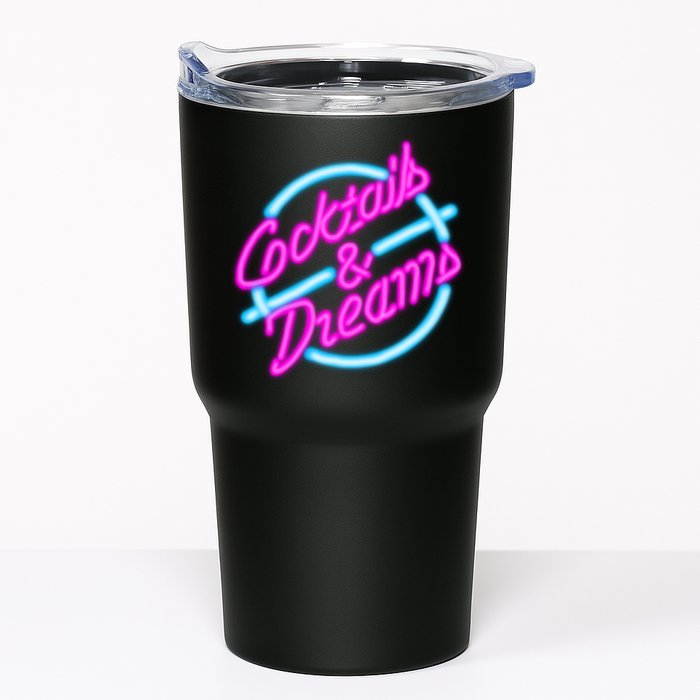 Cocktails And Dreams Retro 80s Tumbler