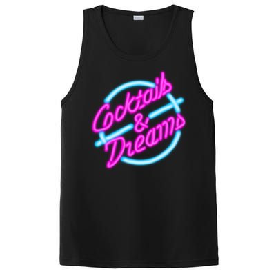 Cocktails And Dreams Retro 80s PosiCharge Competitor Tank