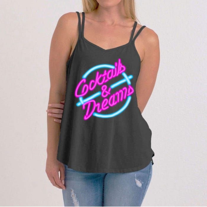 Cocktails And Dreams Retro 80s Women's Strappy Tank