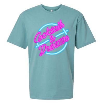 Cocktails And Dreams Retro 80s Sueded Cloud Jersey T-Shirt