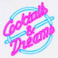 Cocktails And Dreams Retro 80s Garment-Dyed Sweatshirt