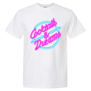 Cocktails And Dreams Retro 80s Garment-Dyed Heavyweight T-Shirt