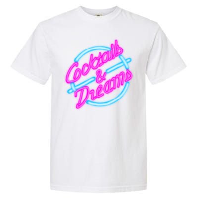 Cocktails And Dreams Retro 80s Garment-Dyed Heavyweight T-Shirt