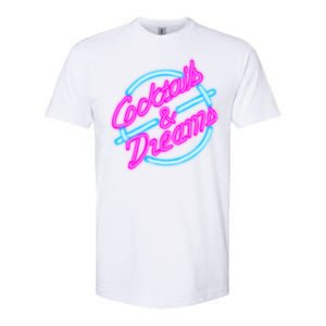 Cocktails And Dreams Retro 80s Softstyle CVC T-Shirt