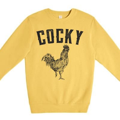 Cocky Rooster Premium Crewneck Sweatshirt