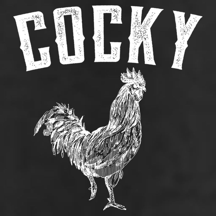 Cocky Rooster 7 Panel Mesh Trucker Snapback Hat