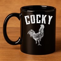 Cocky Rooster 11oz C Handle Ceramic Mug