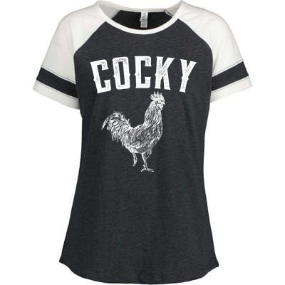 Cocky Rooster Enza Ladies Jersey Colorblock Tee