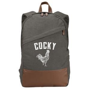 Cocky Rooster Cotton Canvas Backpack