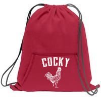 Cocky Rooster Sweatshirt Cinch Pack Bag