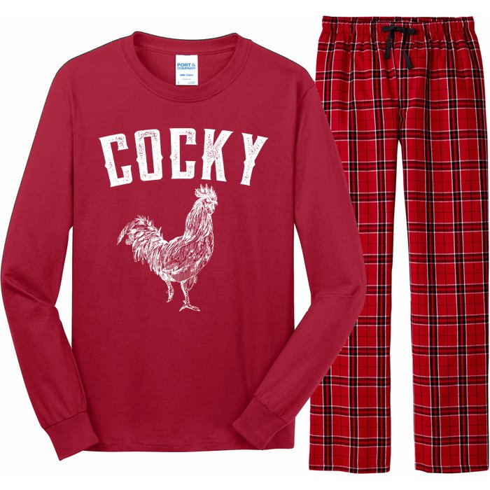 Cocky Rooster Long Sleeve Pajama Set