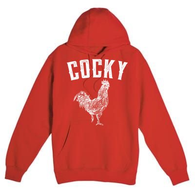 Cocky Rooster Premium Pullover Hoodie