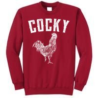 Cocky Rooster Tall Sweatshirt