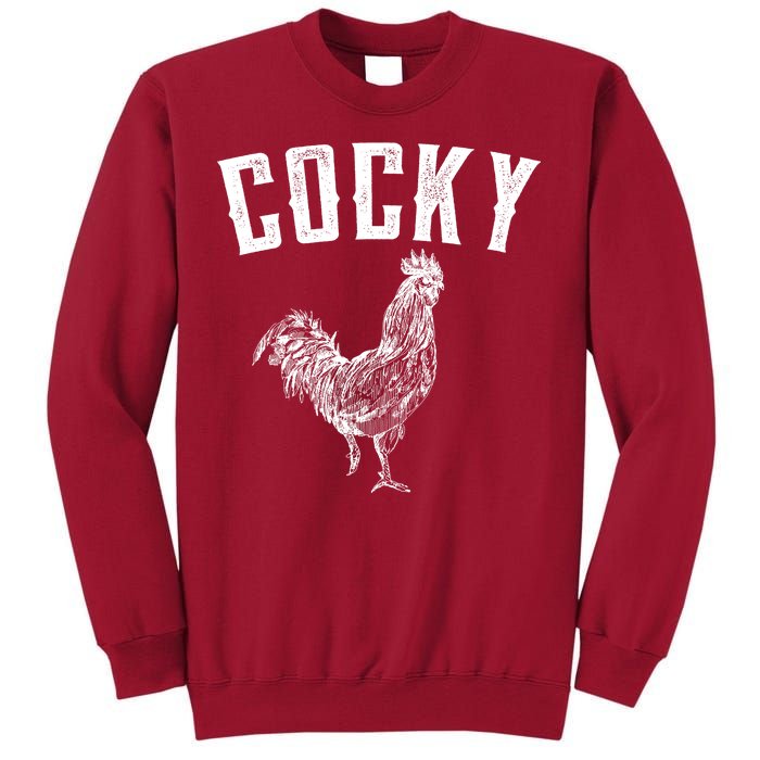 Cocky Rooster Tall Sweatshirt