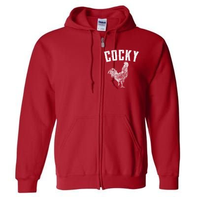 Cocky Rooster Full Zip Hoodie