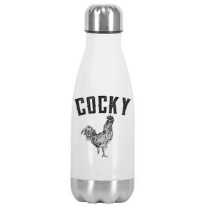 Cocky Rooster Stainless Steel Insulated Water Bottle