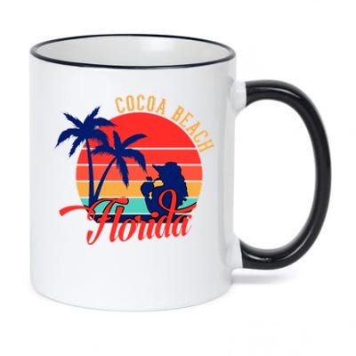 Cocoa Beach 11oz Black Color Changing Mug