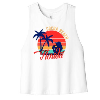 Cocoa Beach Women's Racerback Cropped Tank