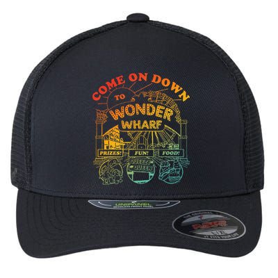 Come On Down To Wonder Wharf Prizes Fun Queezy Queen Food Flexfit Unipanel Trucker Cap